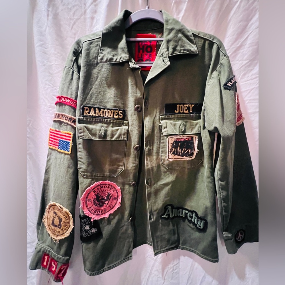 Ramones punk rock jacket shirt denim